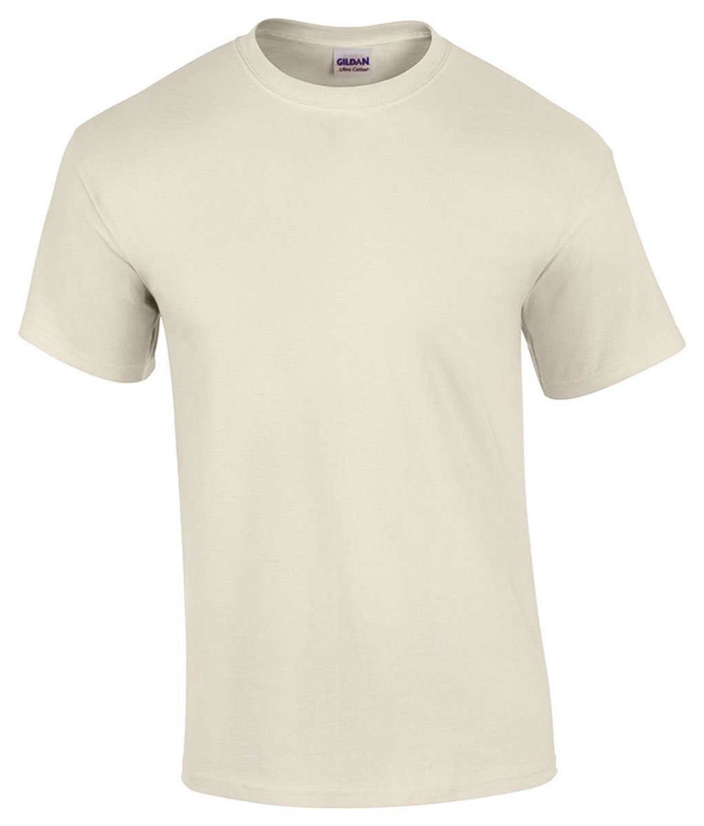 Gildan Mens Heavy Cotton Short Sleeve T-Shirt (L) (Natural)
