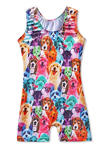 Image of HOZIY Gymnastics Leotards for Girls Unicorn Aurora Rainbow Mermaid Dinosaur Cupcake Sparkle Biketard Toddlers Kids Children