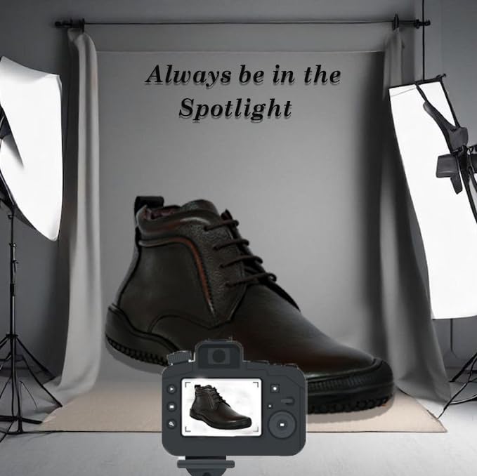 Image of Allen Cooper Shoes Genuine Original Leather Casual /Formal Lace-up Shoes (Color Options- Black /Brown, Sizes- 6,7,8,9,10)