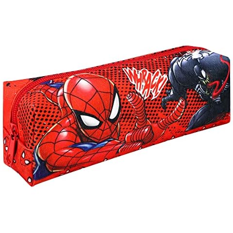 Spiderman Children's Character Square Rectangular Barrel Zipped Pencil Case Cover
