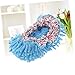 Gatuida Chenille Mopping Shoes Cover Washable Reusable Mop Slippers for Women Men Foot Covers for Floor Cleaning