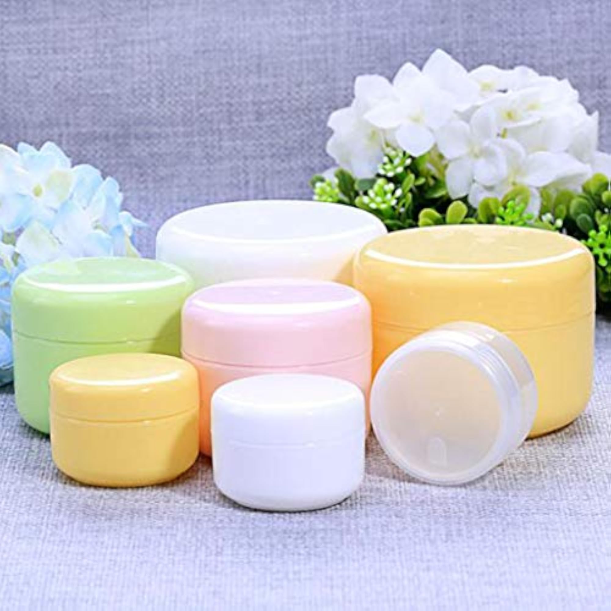 Refillable PVC Empty Face Cream Cosmetic Container with Lid