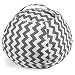 Lucky Doos Extra Large Stuffed Animal Bean Bag Chair - 38" Soft Jumbo Cover and Grey Chevron Cotton Canvas for Kids - Teddy Bear and Plush Stuffable - XL Chairs and Toy Storage