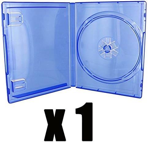 1 x Replacement Case for PS4 Game – Transparent Blue – Unit Purchase