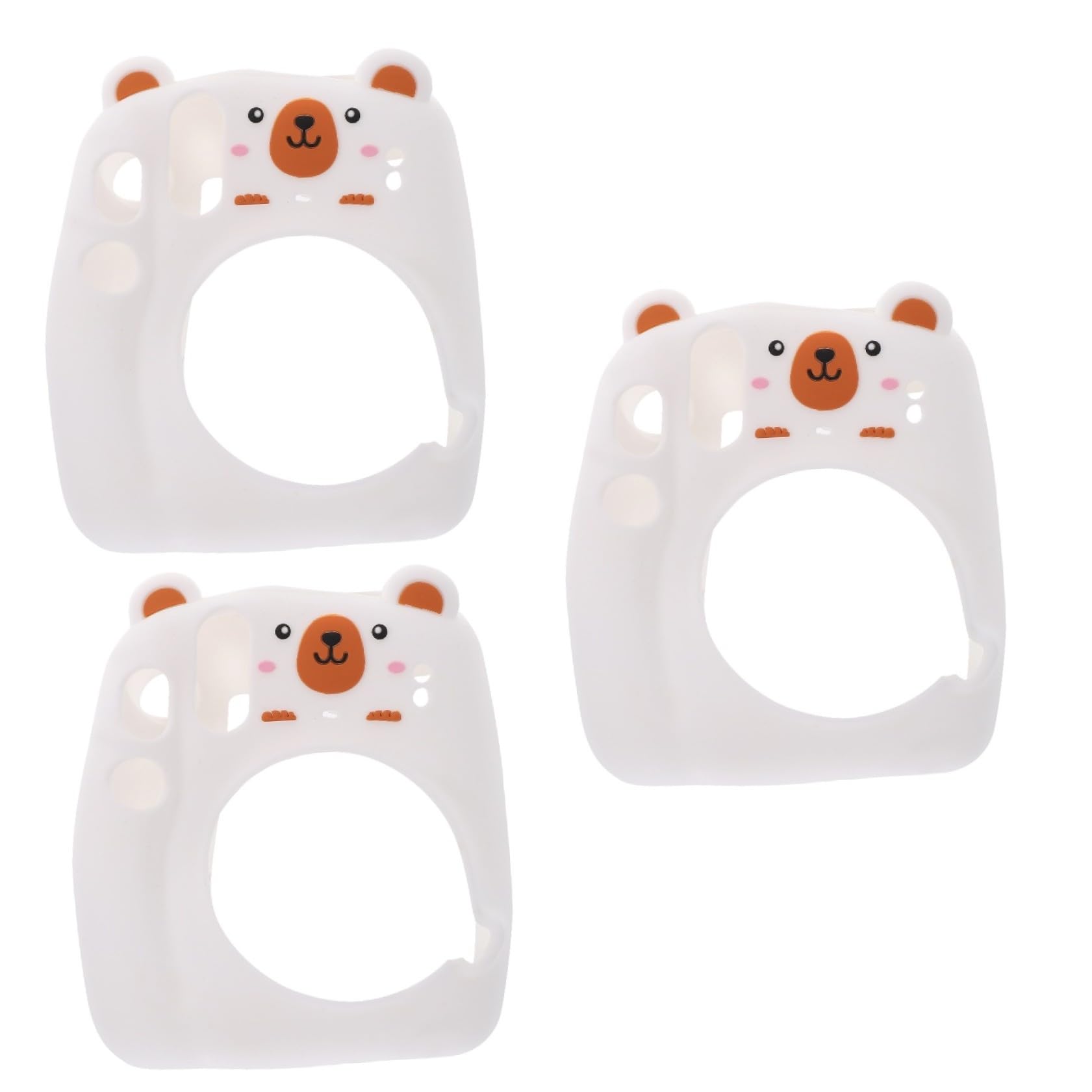 Angoily 3 Piezas Funda de cámara Camera Bag lapto Llevar la Caja de la cámara Estuche para cámara a Prueba de Golpes Estuche de Silicona Carcasa de cámara Resistente a caídas Cuero PU