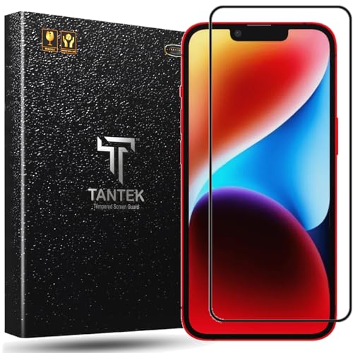 Image of TitanGuard Tempered Glass Screen Protector Guard for iPhone 13 /13 Pro / 14 / 16e - 9H Hardness, Military Grade, Anti-Static, Easy Installation Kit - 1 PACK