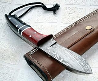 Poshland BC-29, Handmade Damascus Steel Knife - Ideal for Hunting and Bushcraft