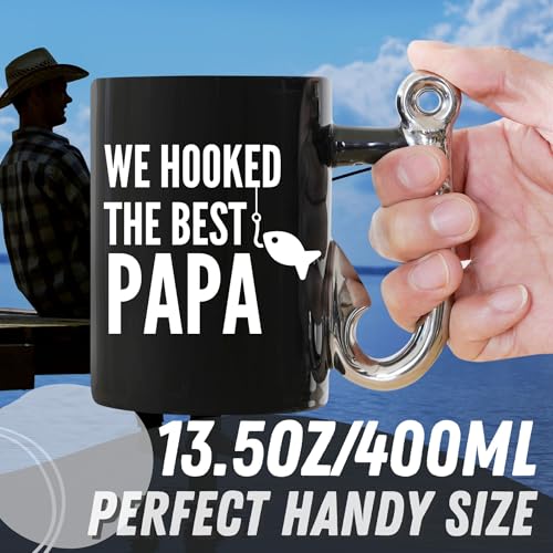 Onebttl Papa Gifts Fishing Coffee Mug 13.5oz miniatura 4
