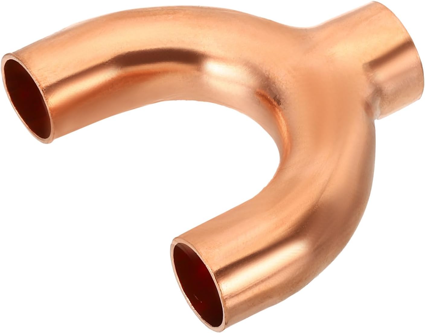 PATIKIL 3/4"×1/2"×1/2" ID Copper Fitting, 3 Way Y Type 99.9% Pure Copper Pipe Fitting Welding Connection for HVAC Air Conditioning Plumbing Refrigeration