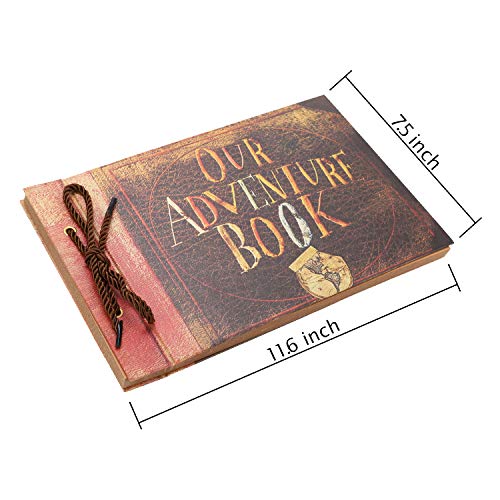 Fotoalbum Scrapbook, Our Adventure Book, Movie Up Travel Handmade Album DIY Fotobuch Scrapbook für Jahrestag, Hochzeit… – Bild 4