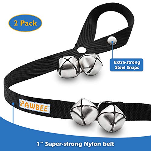 PAWBEE Dog Bell for Door Potty Training - Set of 2 Adjustable Dog Doorbell Puppy Training - 7 Extra-Loud Jingle Dog… - Image 2