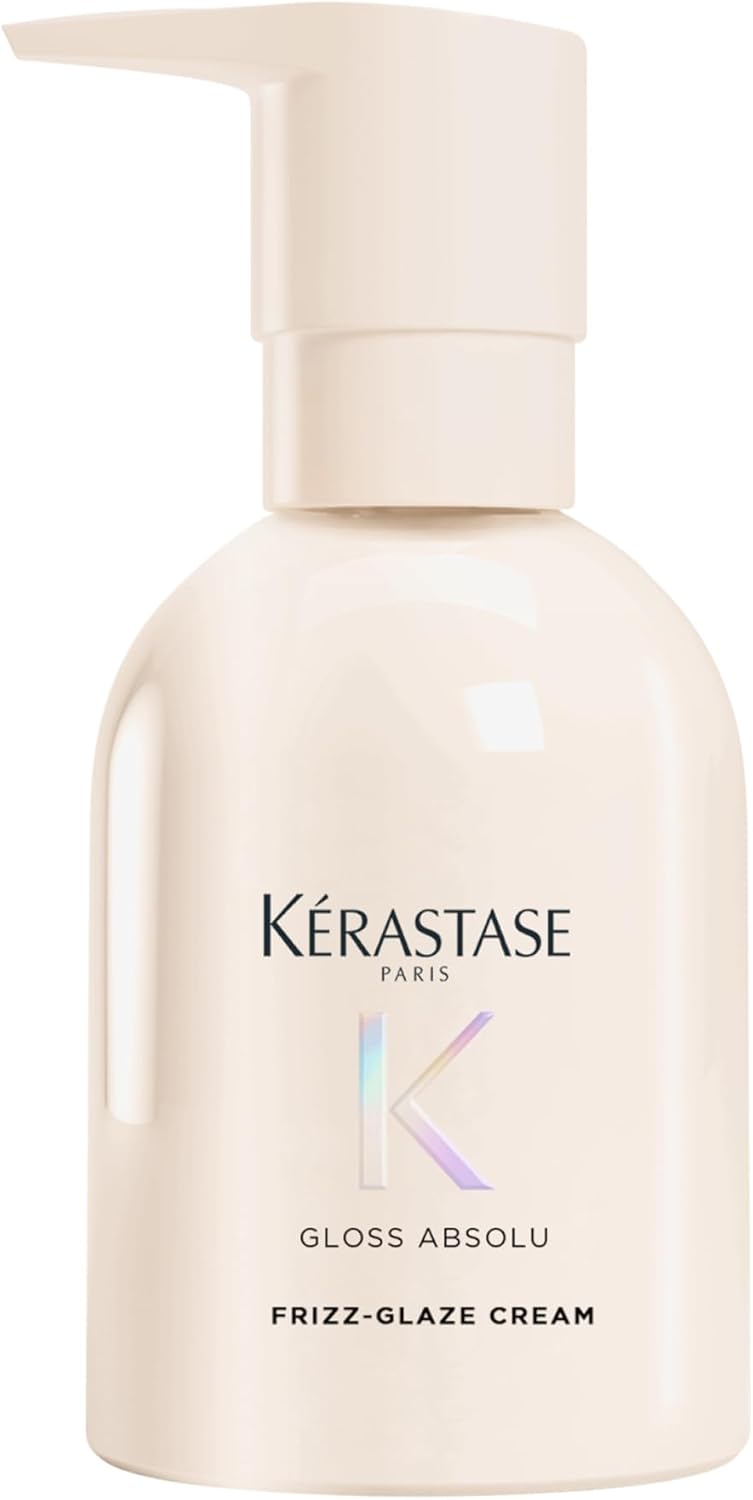 Creme Modelador Antifrizz Kérastase para Cabelos com Muito Frizz | Gloss Absolu Frizz-Glaze Cream, 240 ml, com ácido glicólico, ácido hialurônico, óleo de rosa mosqueta