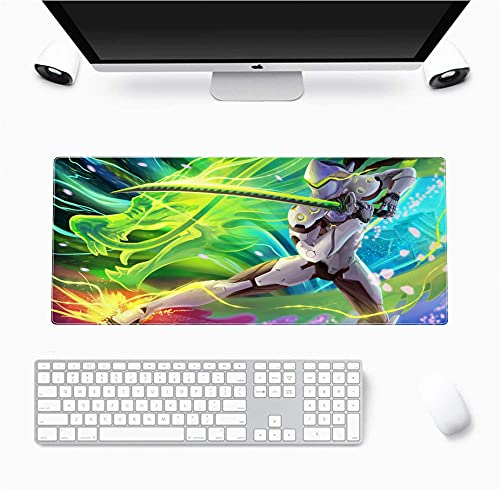 SULANFEI Anime Mouse Mat, Classic Japanese Anime Overwatch Samurai Character ...