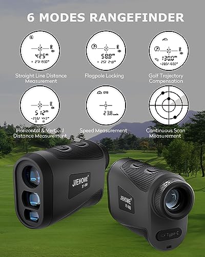 image for Golf Rangefinder JIEHOME X1 Golf Range Finder with Slope Magnetic, 6X,