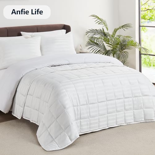 Image of Weighted Blanket Kids (36 inchx48 inch 5lbs),Ultra Soft and Cozy Cooling Weighted Blanket Kids,Heavy Blanket with Machine Washable Soft Blanket, White