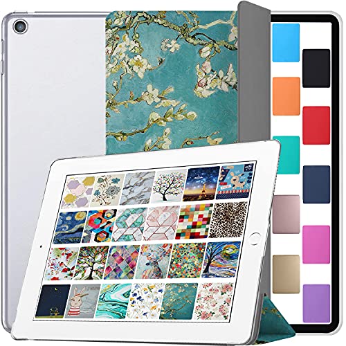 Image of DuraSafe Cases for iPad 9.7 Inch 5 Gen 2017 6 Gen 2018 [iPad 5th 6th ] A1893 A1822 A1954 MRJN2HN /A MR7G2HN /A MR7F2HN /A MP2F2HN /A PrintediPad Cover with Translucent Frosted Hard Back - Blossom