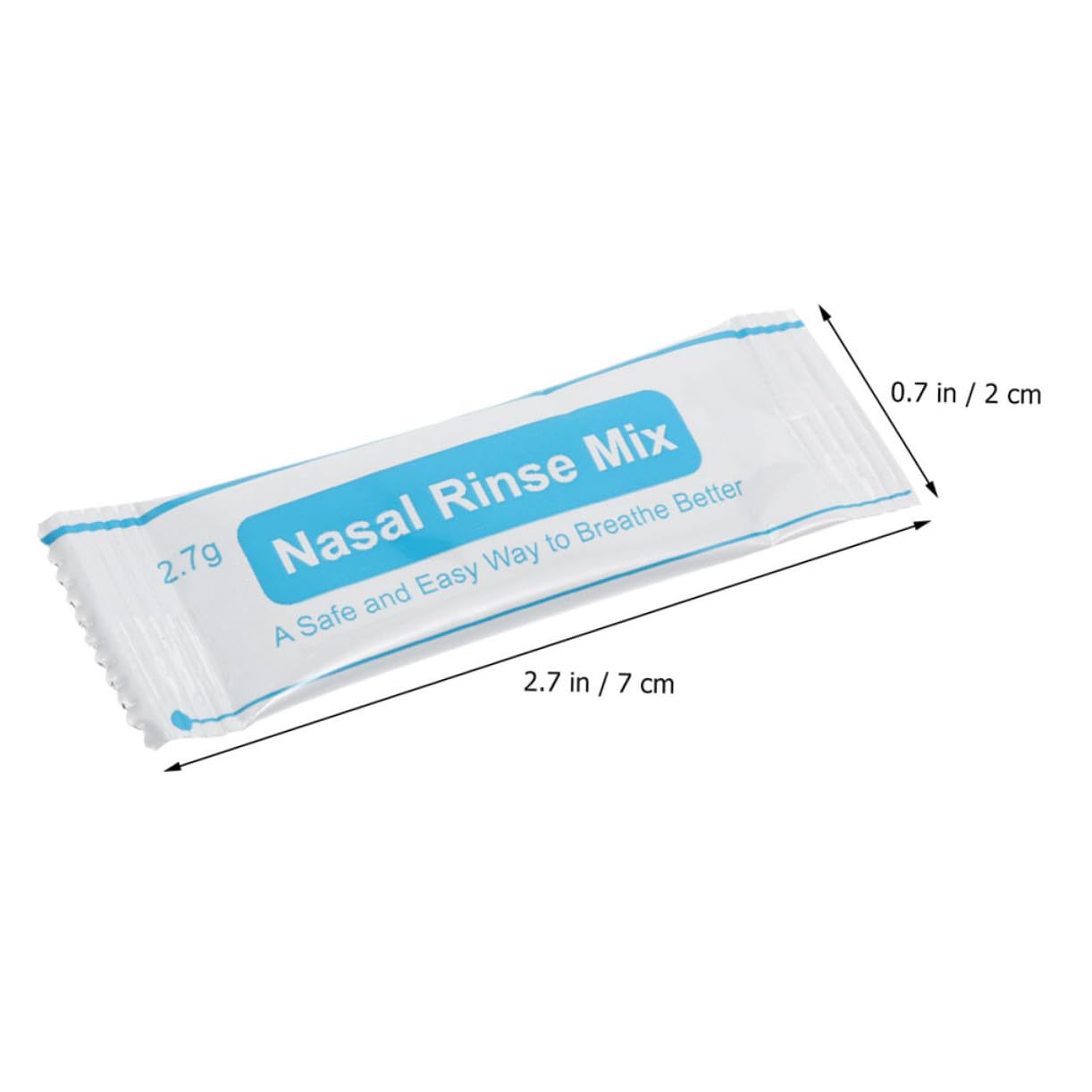 Sal para Limpiador Nasal en Sobres Individuales, Fácil de Usar, 80 Piezas de Plástico Blanco para Trabajadores Profesionales