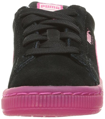 PUMA Suede LFS Iced Kids Sneaker (Toddler), Puma Black-Pink Dogwood-Beetroot Purple, 4 M US Toddler2