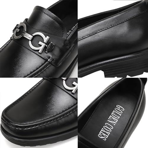 Casual Dress Shoes for Men, Premium Formal Buckle Dress Loafers Business Slip-on Penny Loafer for Mens2