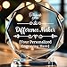 Thryonix Personalized Crystal Trophy Award – Custom Awards and Trophies for Employees, Coworkers, Boss – Retirement, Farewell, Appreciation, Recognition Gifts – Custom Plaques (Difference Maker)