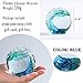 Qianwei Hand Blown Ocean Waves Crystal Ball - Glass Collectible Figurines Spere - Paperweight Glass Ball Aquarium DecorOffice Decor Ocean Lovers