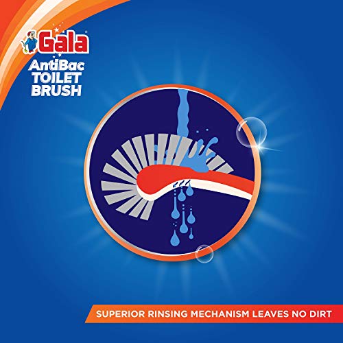 Gala Antibac Double Hockey Antibacteria Toilet Brush, Toilet Brush for