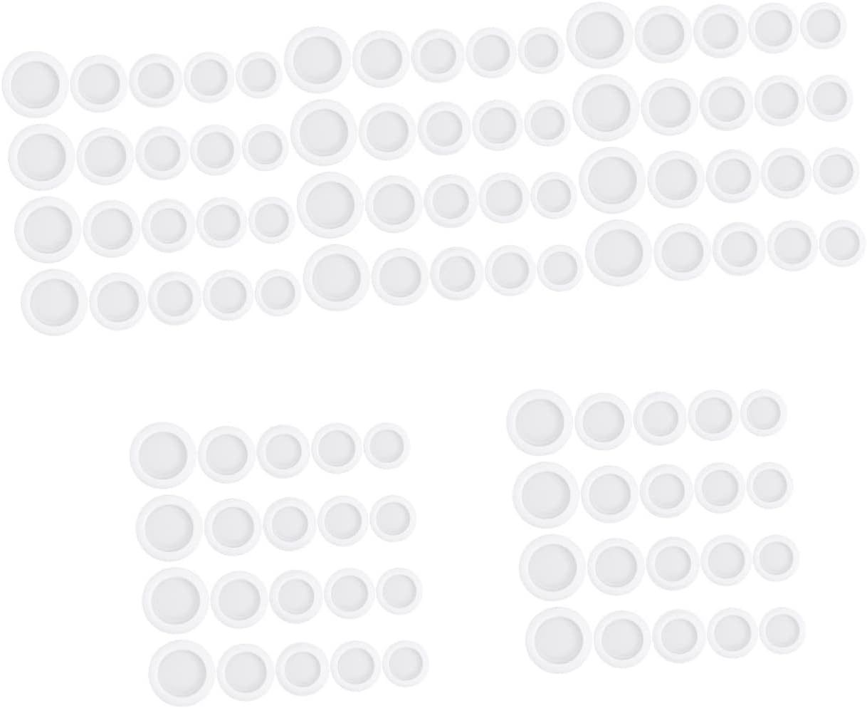 ibasenice 100pcs Piggy Bank Stoppers Plastic Bottom Plugs for Coin Storage Suitable for Piggy Banks Plaster Dolls Deposit Boxes to Cover and Protect Edges Reusable