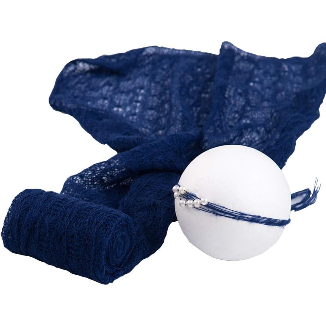 Wrap photo nouveau-né stretch couverture emmaillotage bébé tricot 0-3 mois