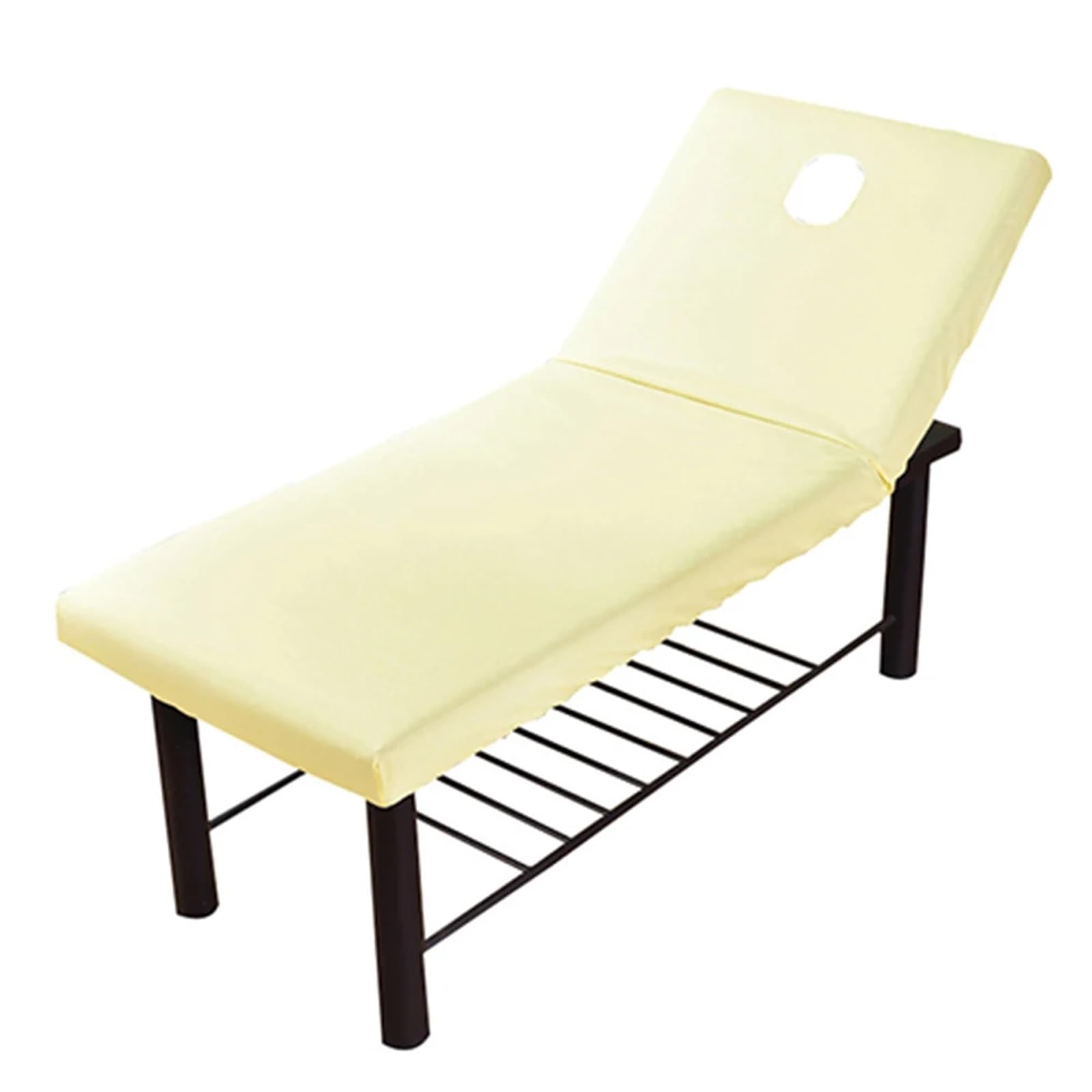 Sabanas Camilla Masaje Sábana ajustable for camilla de masajes 70 x 190 cm, cubierta completa con banda goma elástica, funda for cama tratamiento masaje spa orificio for respirar en la cara(F)