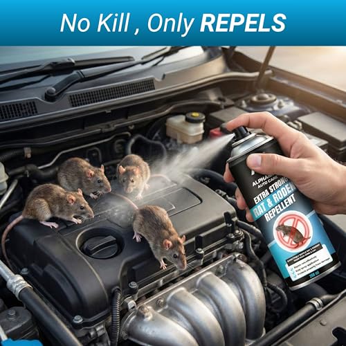 Image of ALPHAMAX Rat Repellent Car Spray (250 ml) | Easy to Apply |Powerful & Long Lasting Protection for Car, Bike Wires & Engine Part