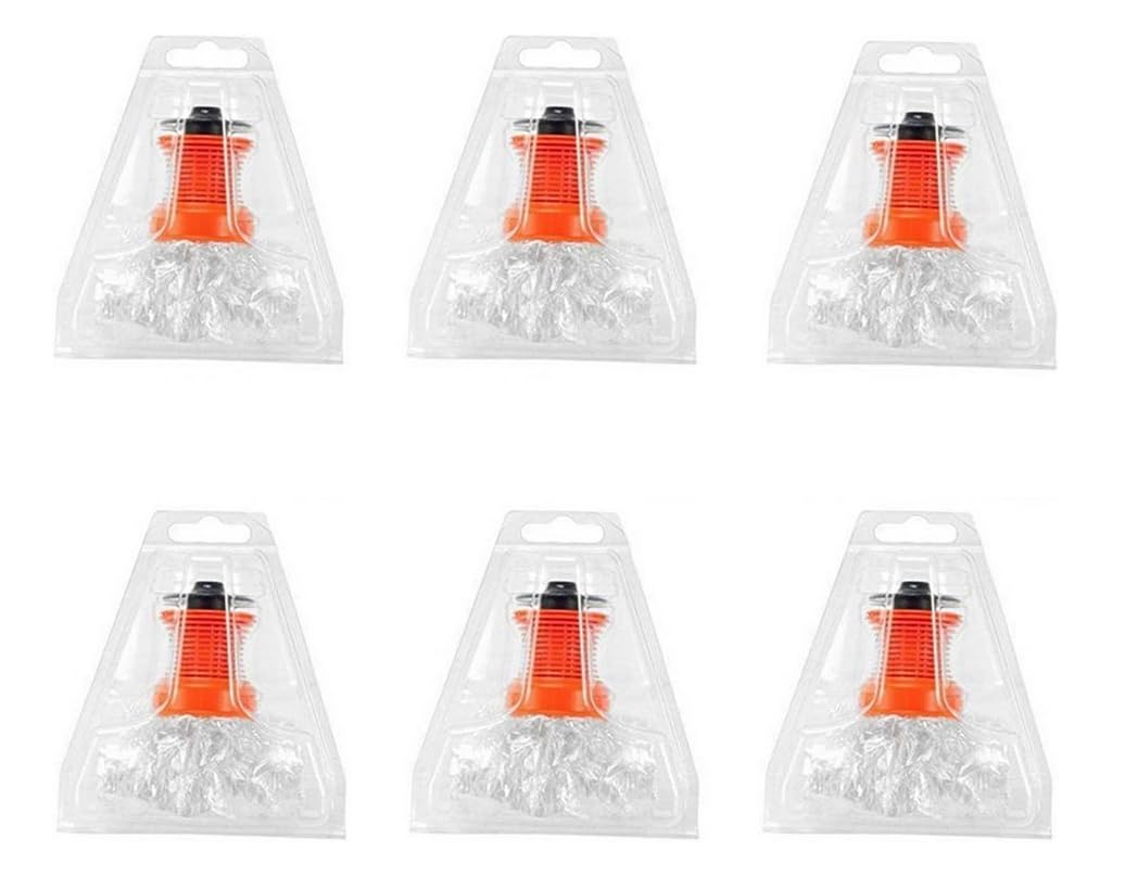 Kit de herramientas de repuesto para bolsa de globo, almohadilla de li-quid para pantalla, cepillo de limpieza de malla, accesorio compatible con válvula de bolsa fácil sin marca (6 bolsas)