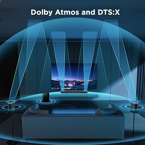 Image of TCL Q85H Q Class 7.1.4 Channel Sound Bar with Dolby Atmos, DTS:X, Ray Danz Technology, Wireless Subwoofer, Wireless Surround Speakers, and Bluetooth Music Streaming