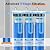 PUREPLUS 4.5"x 20" 3-Stage Whole House Water Filter Cartridge Combo Kit with Pleated Sediment, Iron & Manganese Reduce, and Granular Activated Carbon Filter - 5 Micron Water Filtration Replacement Kit