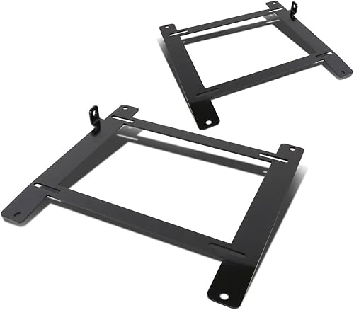 DNA MOTORING SBK-LM-FRS - Par de soportes de asiento de cubo de carreras compatibles con Scion FR-S 13-16 Subaru BRZ 13-21, color negro