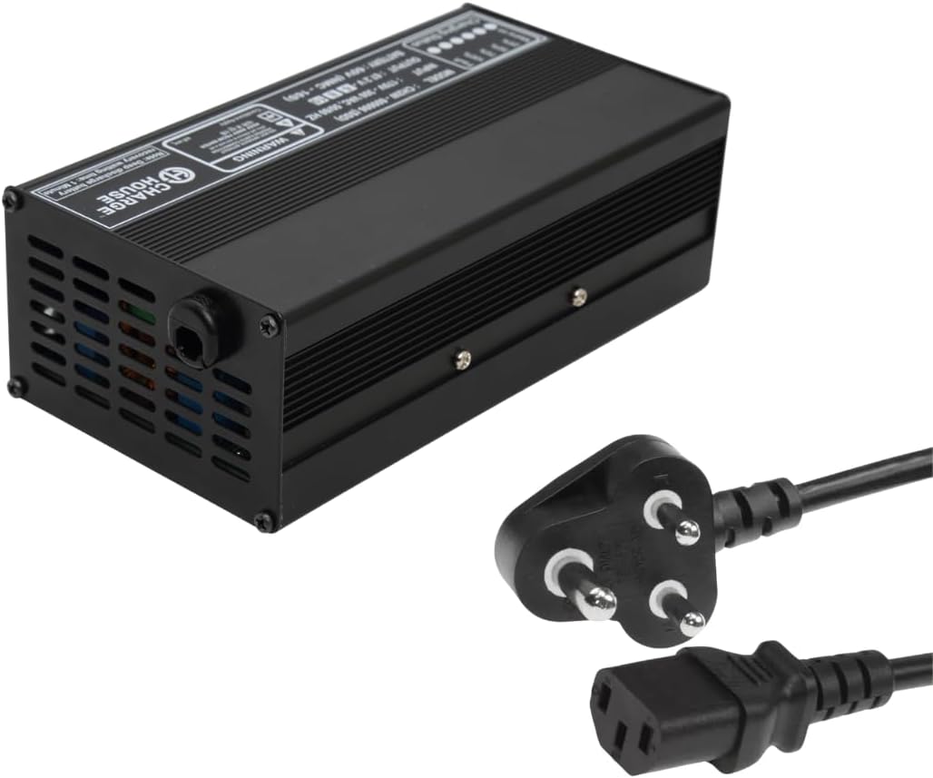 60V 10A Fast Lithium-ion EV Battery Charger | Designed with Highest Safety Standards | Compatible with All 60V Batteries Upto to 52Ah | Okinawa,Kinetic,Benling,PureEV & Others | Auto Cut-Off @ 67.2V