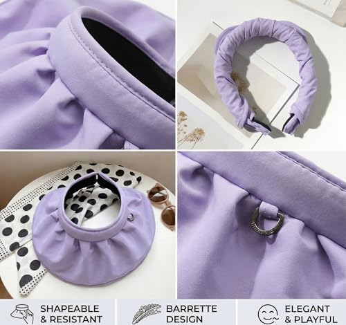 Sombrero de sol plegable para mujer con ala ancha UV miniatura 4