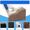 Foot Rest for Under Desk at Work.Multifunctional 3-Tier Foot Stool,with Washable Footrest.for Under Desk,Office Chair Gaming Chair & Sofa,Leg Elevation Pillow,Supports Posture-Brown
