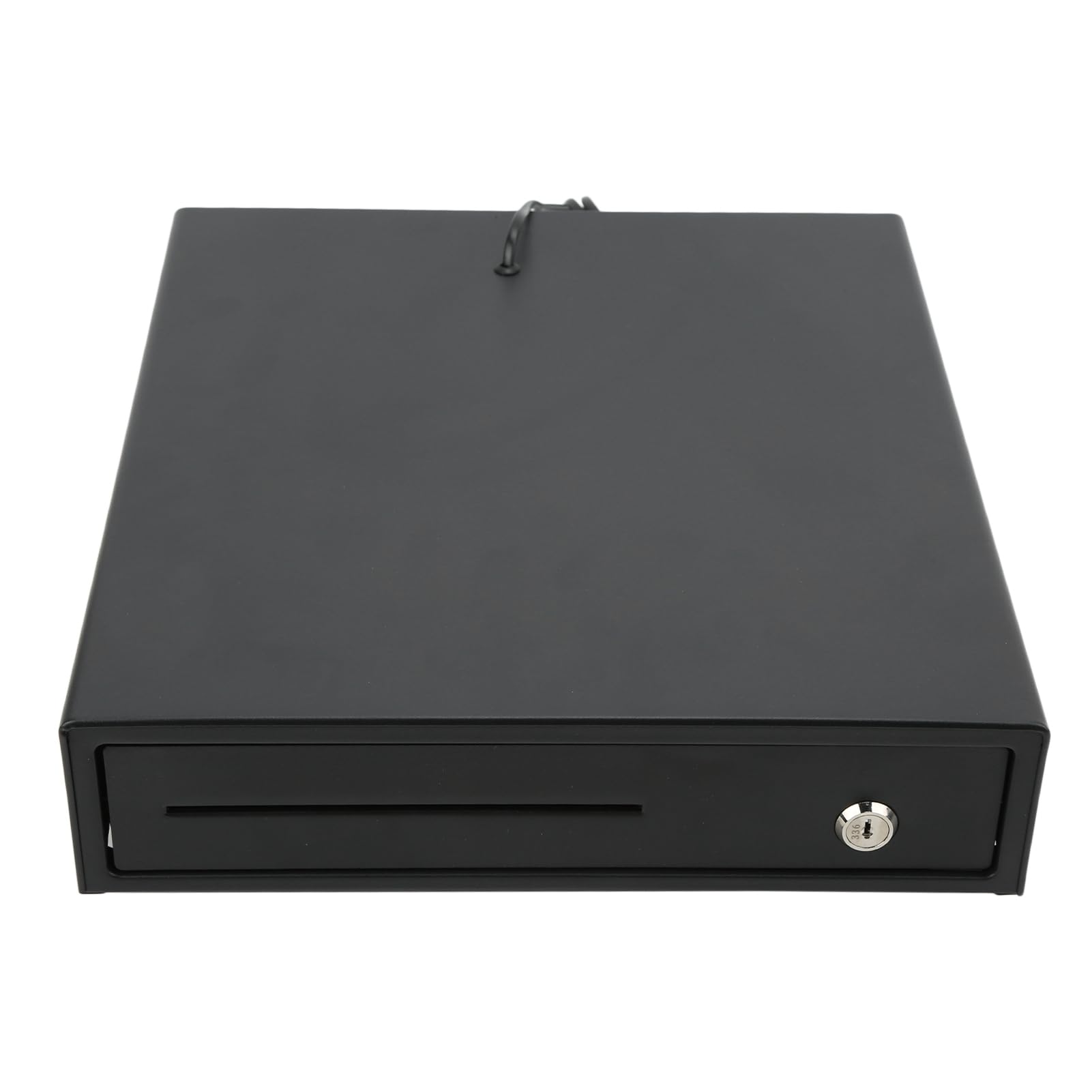 Naroote Cassetto del Registratore di Cassa Vassoio Portamonete in Acciaio Premium per 4 Banconote Apertura Automatica per Supermercato e Commercio DC 12-24V