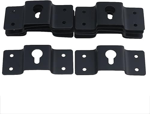 Schwarz Metall DIY Audio Box Lautsprecher Wand Eisen Haken AufhA nger Platte Pack von Schwarz Metall DIY Audio Box Lautsprecher Wand Eisen Haken AufhA nger Platte Pack von