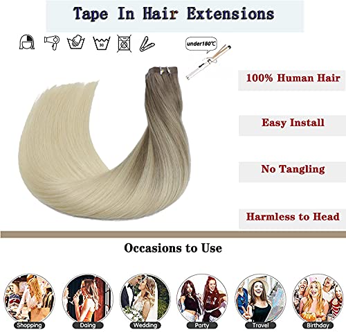 hair extensions tape in human hair