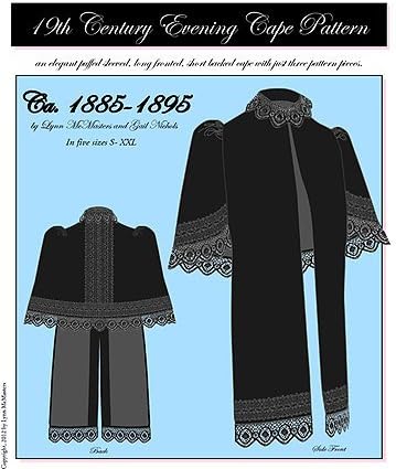 1885-1895 Late Victorian Evening Cape Pattern (Sewing Pattern)