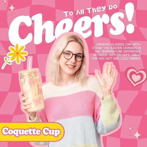 Gift Baskets for Women, 9pcs Birthday Gifts for Teenage Girls, Best Christmas Ideas Box w/Coquette Bow Aesthetic Cup Trendy Stuff for Her Teen Girl Sister Friend Friendship Sweet 16th 18th 21st Bday - Image 4