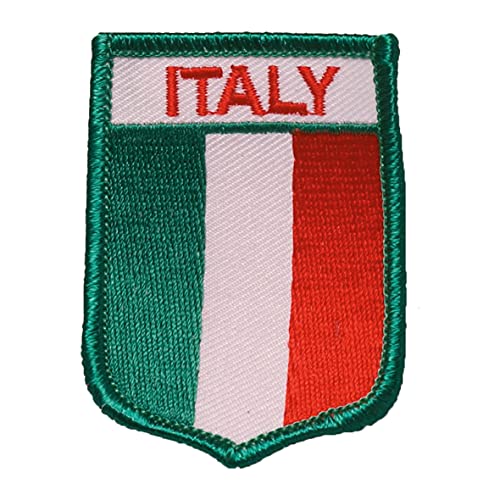 Écusson brodé à repasser à repasser (1, drapeau de l'Italie)