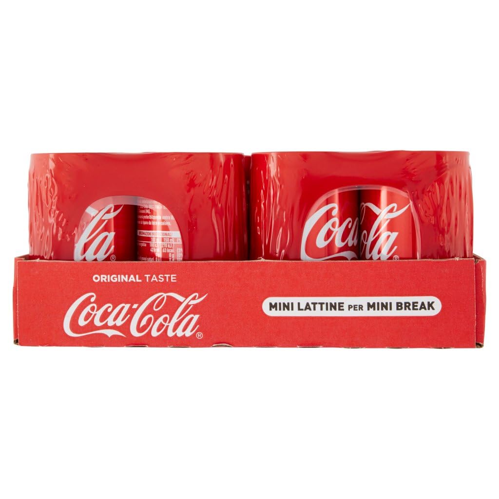 Italian Gourmet Pure Italian Gourmet Bibita gusto cola Mini Dose | Bevanda frizzante, spritziger Softdrink in handlichem Format für Party, Büro, Gesamtnettogewicht 7,2 L + Kostenlos Polpa 400g