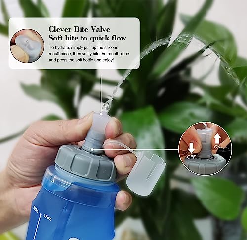 Foto von AMOSTEC Laufweste Handytasche Joggen Handyhalterung, Original Reflektorweste Laufgürtel mit Reißverschluss, 500ml Wasserflasche, Leicht & Wasserfest für Laufen, Fahrrad, Fitness, Herren & Damen