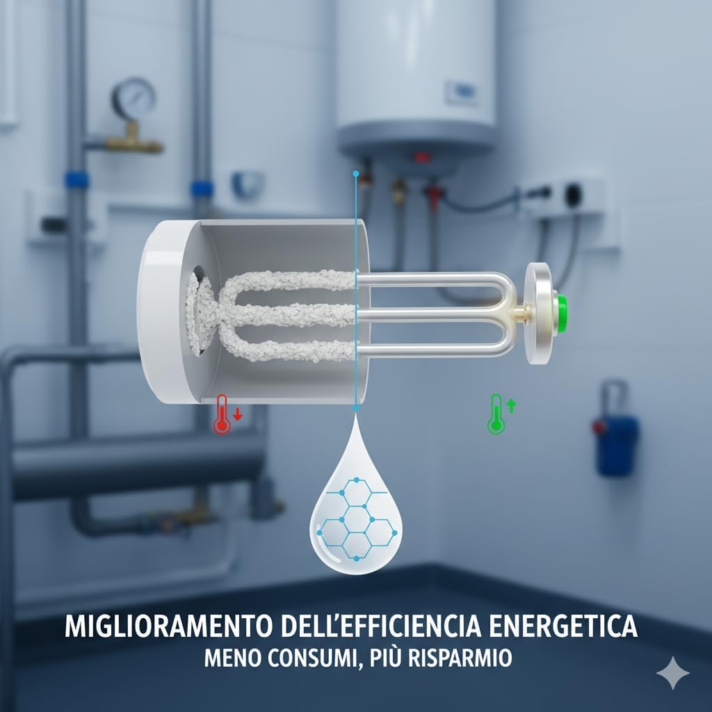 Polifosfati Anticalcare Universali per Dosatore Caldaia | Ricarica di Ricambio per Protezione Elettrodomestici e Impianti | Made in Italy | Set Scorta 18 Pezzi