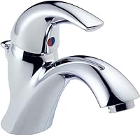 Delta Classic Single Handle Bathroom Faucet Chrome 583LF-WF | 1 or 3 Hole Sink, WaterSense, ADA Compliant, Drain Included