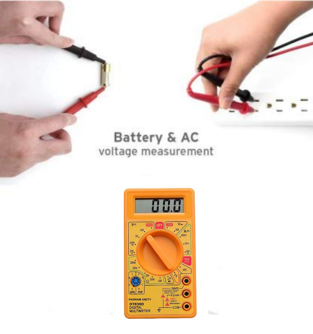 Fadman Fd-11 Digital Multimeter Yellow, Battery_powered