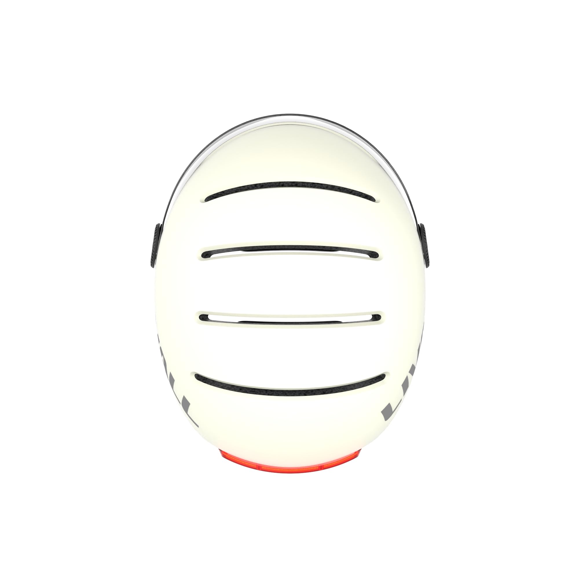 LIVALL L23 Smart Fahrradhelm für Damen und Herren, NTA-Norm 8776 City Helm mit abnehmbarem Visier, intelligenter LED-Beleuchtung, Bremslicht, Sturzerkennung und SOS-Alarm, Weiß, Größe M 54-58 cm