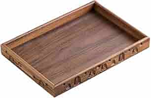 讃岐盆　超美品　木製彫刻模様入り　正方形　お盆　トレー 讃岐盆 超美品 木製彫刻模様入り 正方形 お盆 トレー 正方形